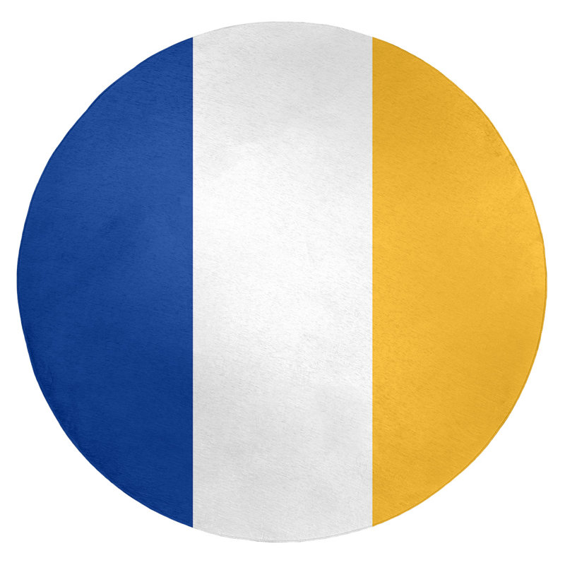 Chenille Indoor Rug, Round 5'