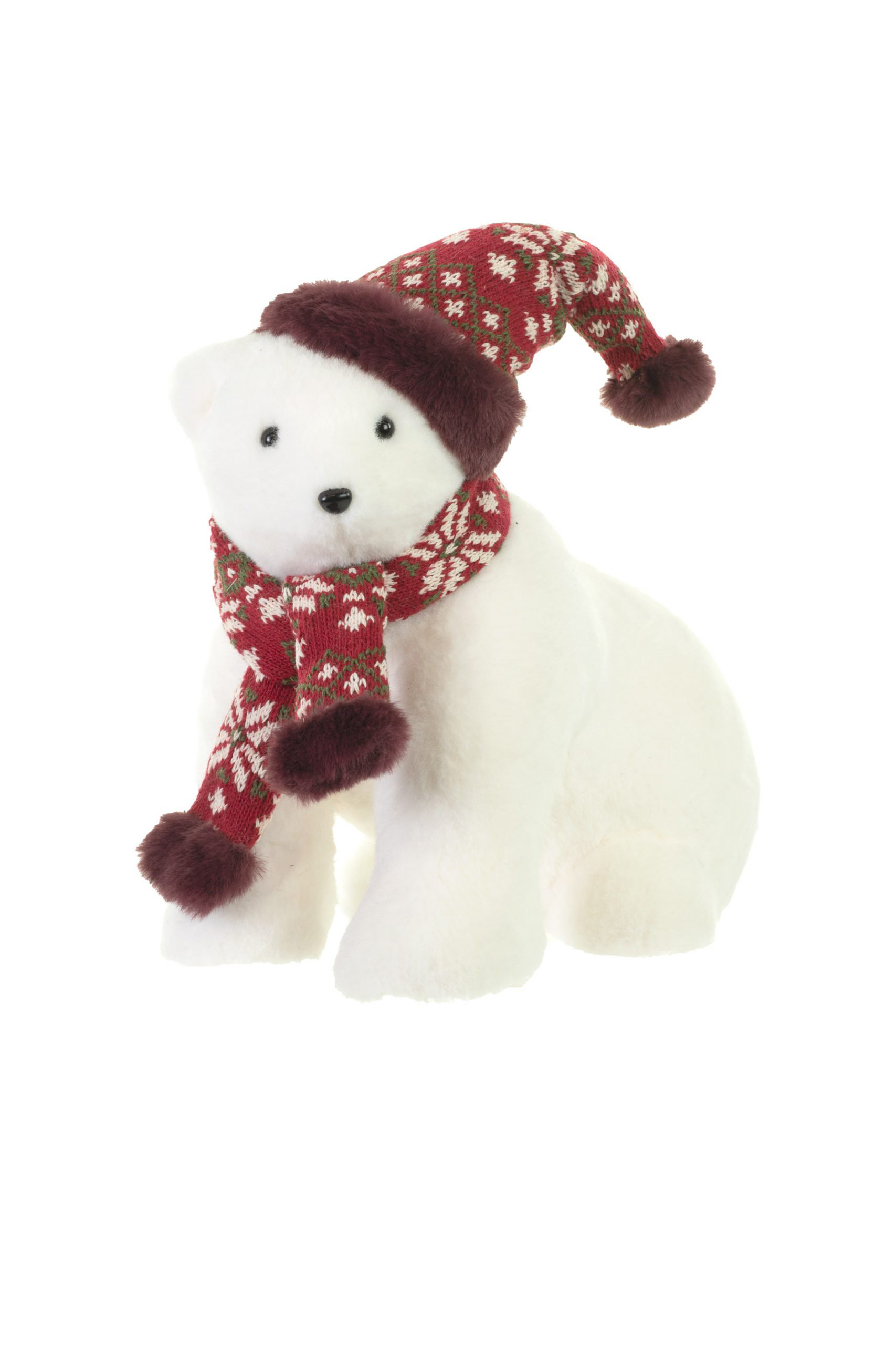 The Holiday Aisle® Sitting Christmas Polar Bear | Wayfair