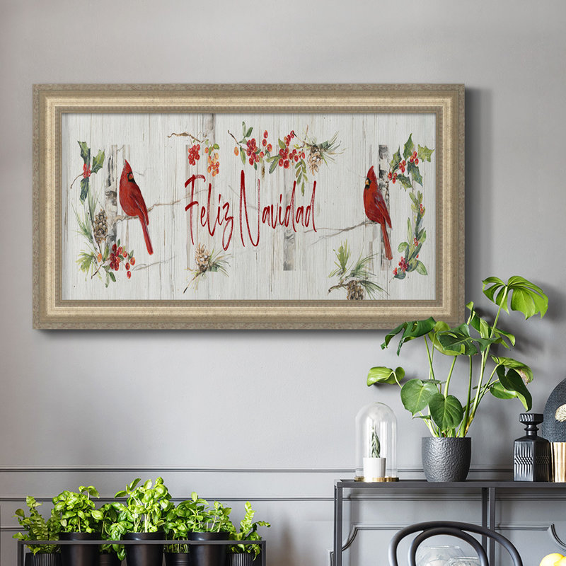 Feliz Navidad - reproduction de photo sur toile, H 21 po x l 37 po x P 2,5 po