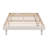 Wood Platform Bed with High Clearance and Underbed Storage, Low Profile Bed Frame without Headboard, Sturdy Wood Slat Support, No Box Spring Needed, White Washed, Twin-43456427-43454549