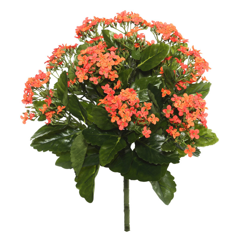 Artificial Kalanchoe Bush, Orange