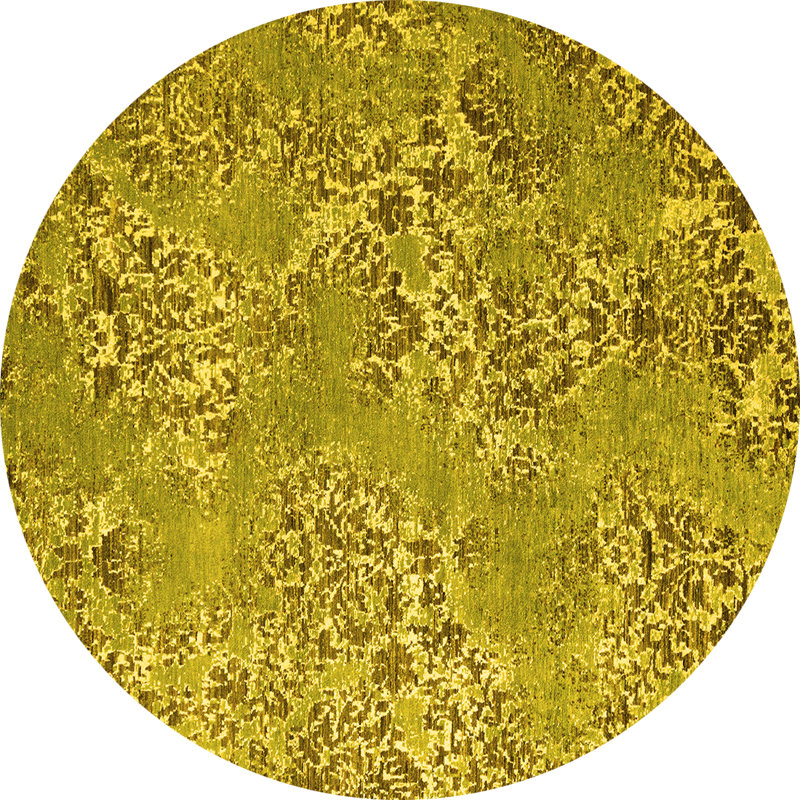 Bazett Washable Abstract Indoor Rug, Round 4'