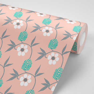 Nomad Kimono Flower Peel and Stick Wallpaper Roll