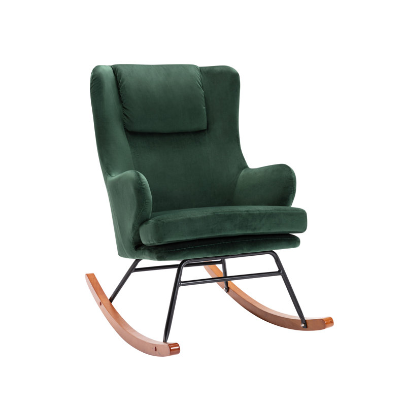 Velvet Armchair, Green