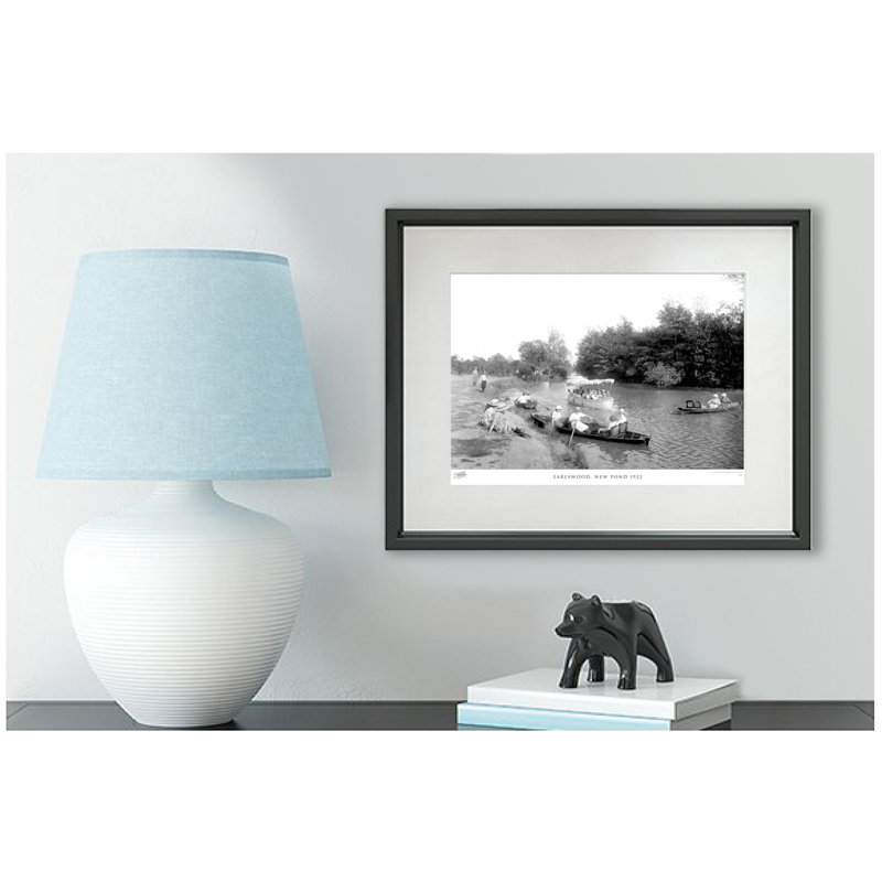 Earlswood, New Pond 1922 by Francis Frith - Single Picture Frame Print, 60cm H x 80cm W x 2.3cm D