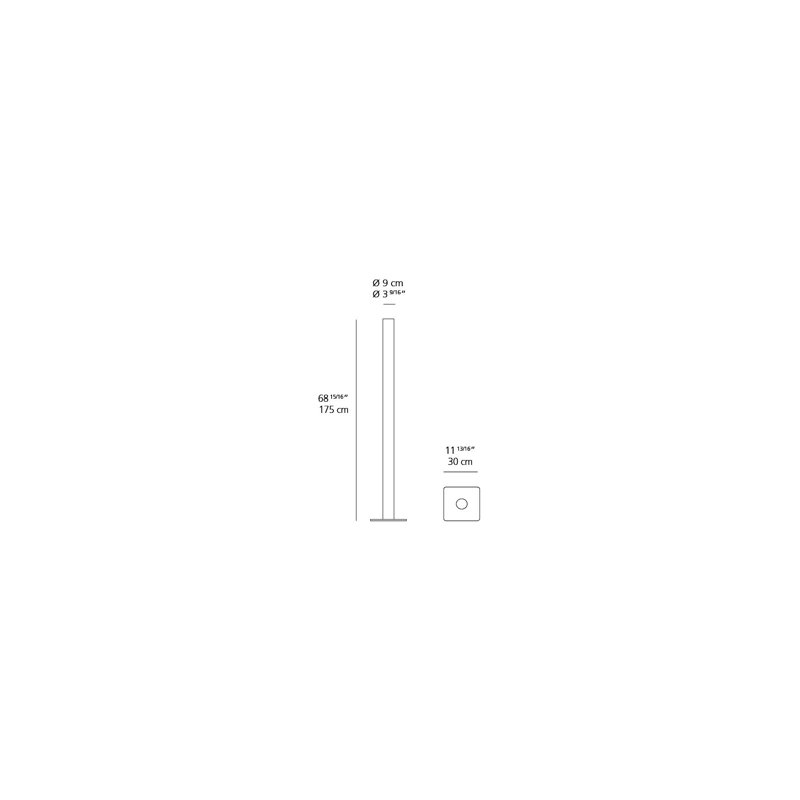 Ilio Floor Lamp, Black, 2700K
