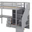Lit mezzanine simple avec bureau et tiroirs-48034472