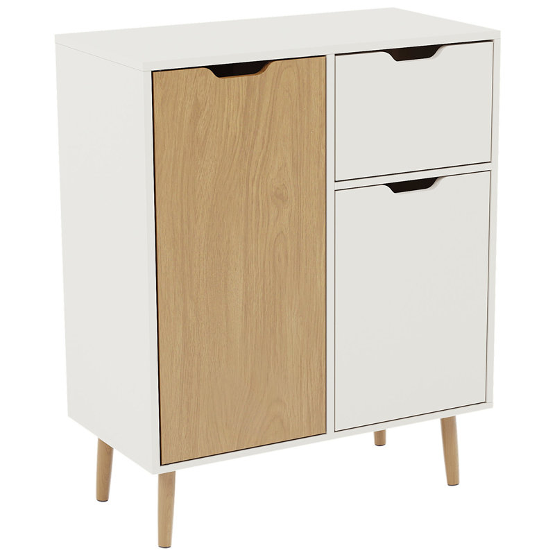 Neko Accent Cabinet, Oak/White