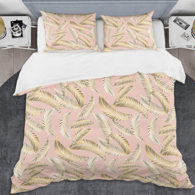 Ensemble de housse de couette mid-century feuillage iv