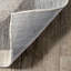 Tapis gris géométrique tissé à la machine Rectangle Faires-668777883