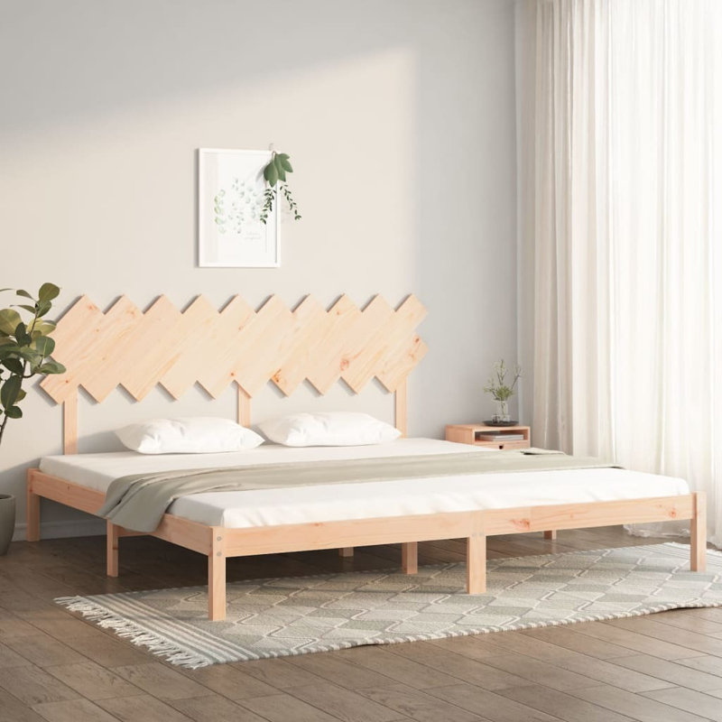 Bed Frame Solid Wood, natural, Super King (6')