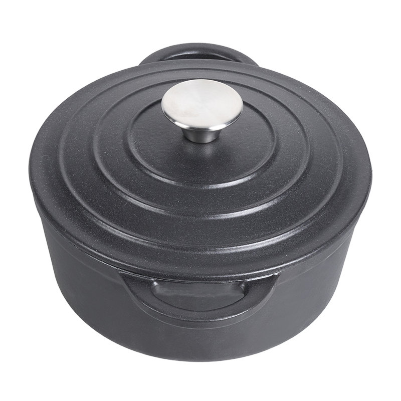 Living And Home 2.7L Cast Iron Stock Pot