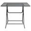 Alliyah Square Metal Folding Outdoor Dining Table , cm W cm D-594347382