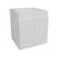 Meuble-lavabo de salle de bain Meka 45 avec deux tiroirs et tablette ouverte, rangement mural, blanc-526287390