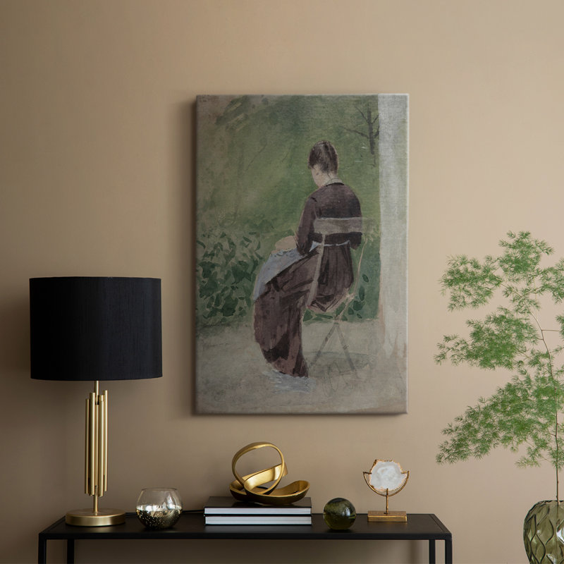 Reproduction de portrait rétro LV - galerie Cavas enveloppée, H 12 po x l 8 po