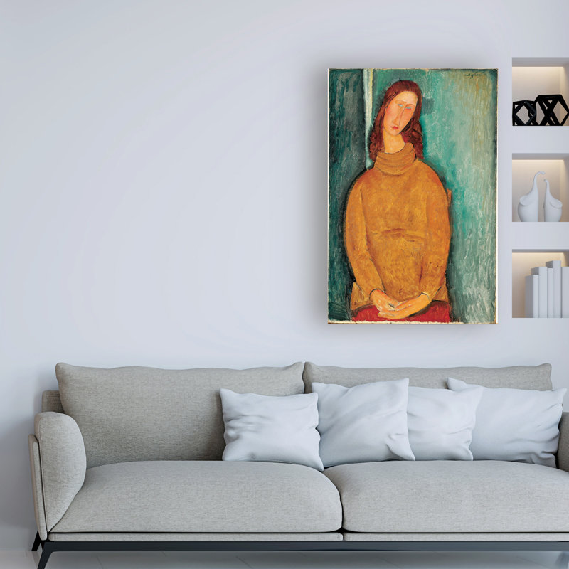 Reproduction d’art sur toile « portrait of Jeanne Hebuterne » par Modigliani