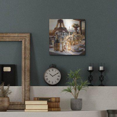 «Dinner In Paris» par Rey Klimt, art mural en métal