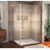 Avalux 42" x 72" Rectangle Hinged Shower Enclosure with Fixed Panel