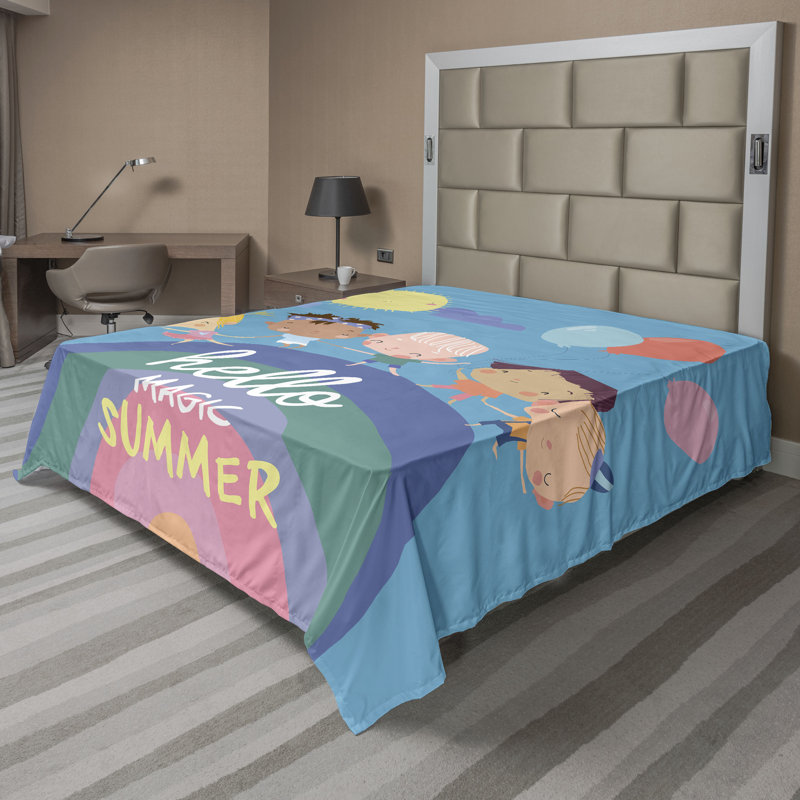 Drap plat Ambesonne, Drap plat pour très grand lit californien