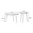 Walnut Solid Wood Round Coffee Table Sets