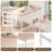 Lysle 5-Piece Industrial Bar Table Set with Metal Shelf, Dining Set, Counter Height Table & 4 Bar Stools-1146240952-1146240954-1146240956