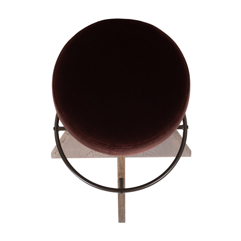 Damon Swivel Stool-Sapphire Khaki-Counter, Brown, Bar Stool (31" Seat Height), Surrey Plum