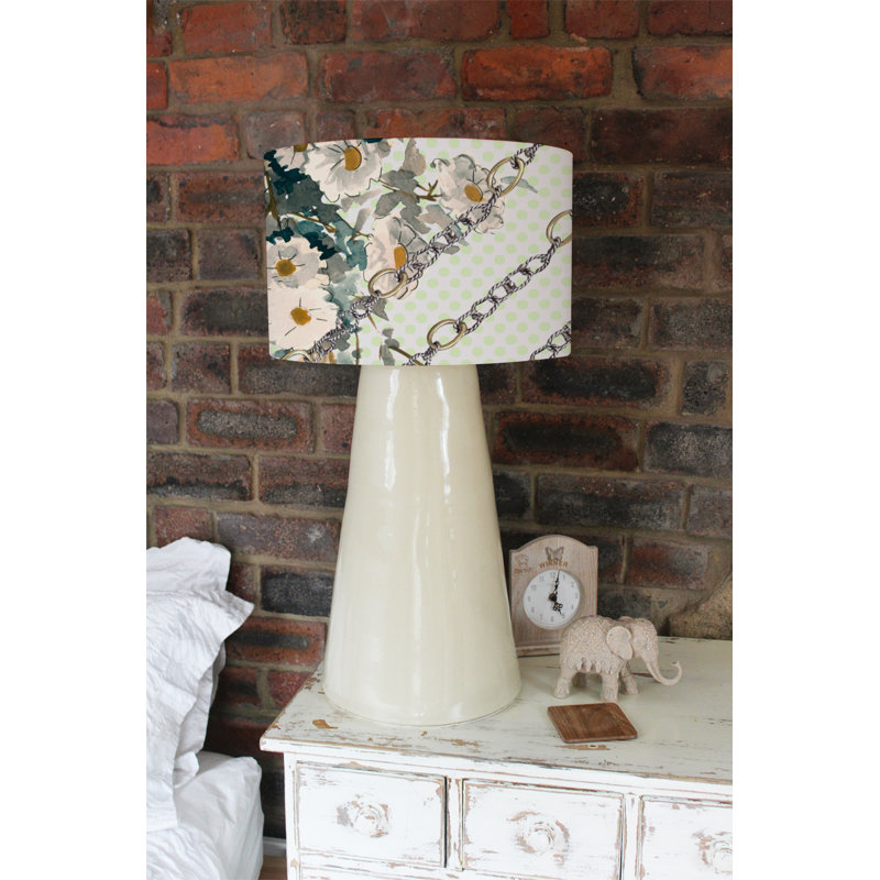 Drum Cotton Lamp Shade ( Uno ), 22cm H x 25cm W x 25cm D