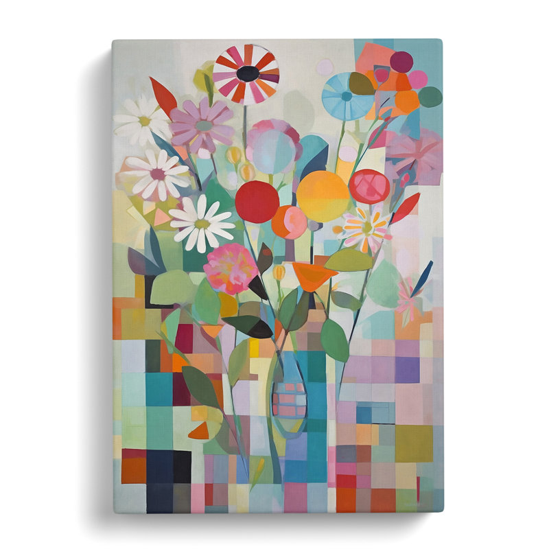 Modern Flowers Orphism Vol.4 - Wrapped Canvas, 60cm H x 40cm W x 3cm D