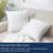 Delara Premium Organic Cotton Throw Pillow Inserts (Set of 2), Down-Proof Cover with 100% White Duck Feather Filling-101809423-101809424