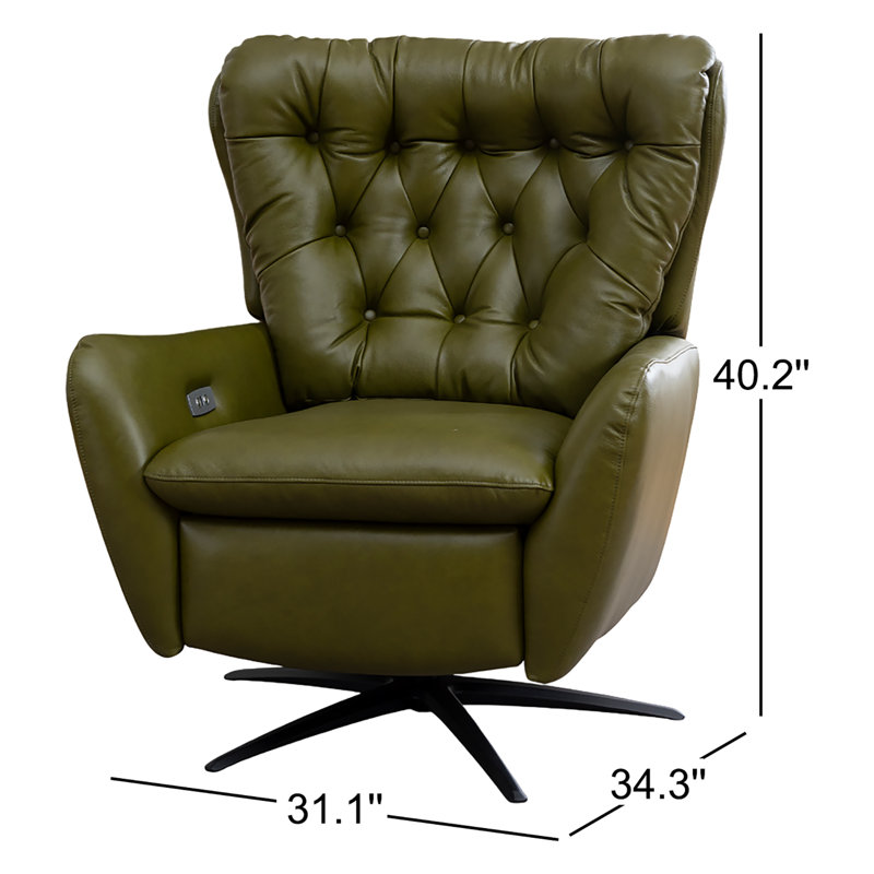 Fauteuil inclinable à oreilles Harrington, Vert olive