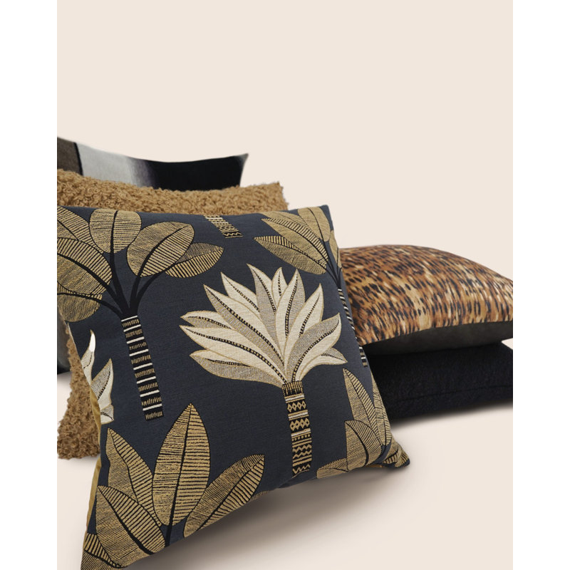 Tonga Pillow Cover & Insert, Ginger, Square 20"