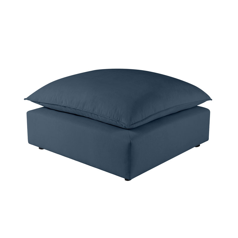 Repose-pieds Ellaria, Velours bleu marine