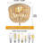 Seifert 2 - Light 12.2" Bowl Wood Beaded Semi Flush Mount