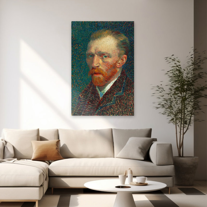 Autoportrait - musée d'art figuratif postimpressionniste, H 60 po x l 40 po