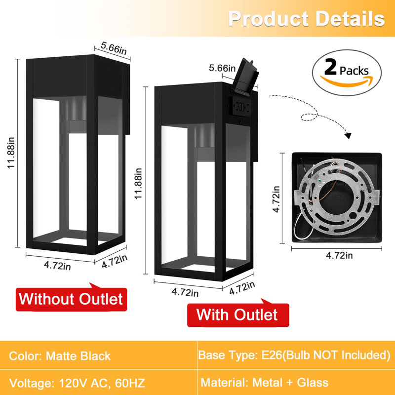 Hyampom Glass Wall Light