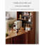 Table de bar extensible en bois d'hévéa avec rangement American-Style