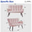 Fauteuil capitonné large 52,56 po Machella-2143881612