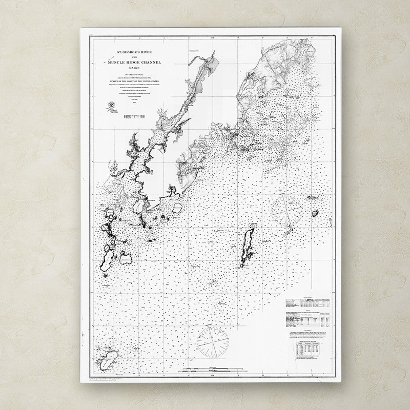 «Map 14» par Kadey, impression sur toile, H 19 po x l 14 po x P 2 po