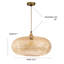 Luminaire suspendu en rotin naturel 1 lumière