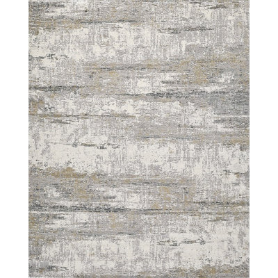 Handwoven High-Quality Cream/Dark Gray Area Rug