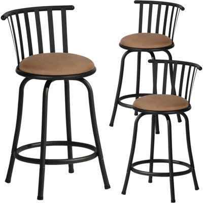 Lanxton Swivel Upholstered Counter Stool