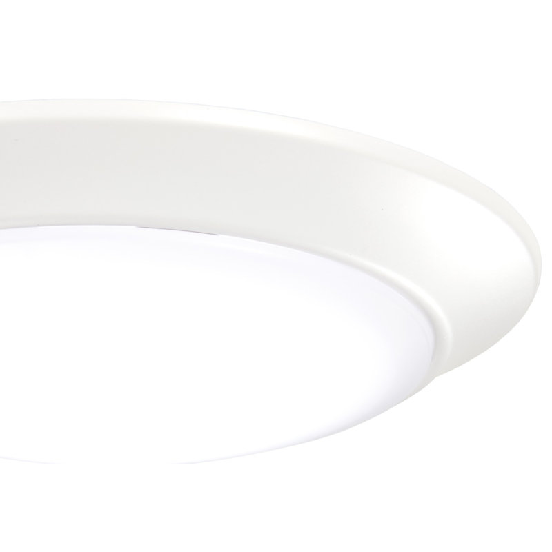 Plafonnier encastré 1 lumière 7,5 po Zelman, Blanc