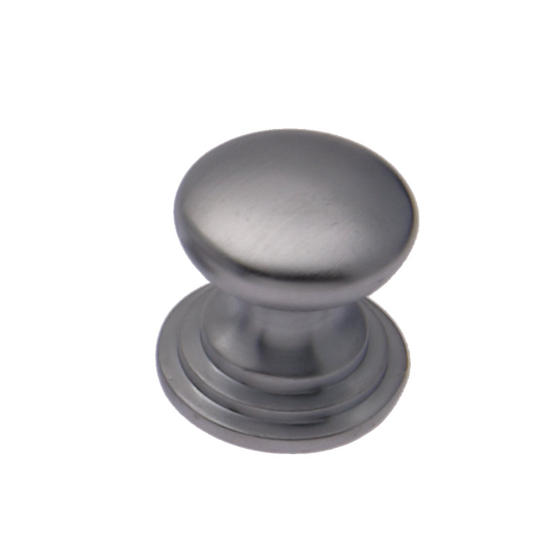 Iraan Mushroom Knob, 3.8cm, Satin Chrome