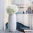 Stoneware Ceramic Vase with Textured Geometric Design-1427195038-1381902947