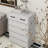 Six Drawer White Side Table