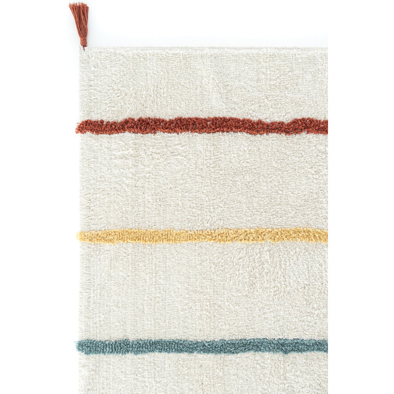 Samare Cotton Machine Made Indoor / Outdoor Area Rug, Rectangle 3'3" x 5'3"