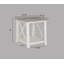 Ensemble de 3 pièces de table basse de table basse rectangulaire et deux tables de bout carrées assorties