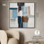 Décoration murale de bureau Cool Tones II par Art Remedy, cadre noir, 40 x 40-169173786-169173783