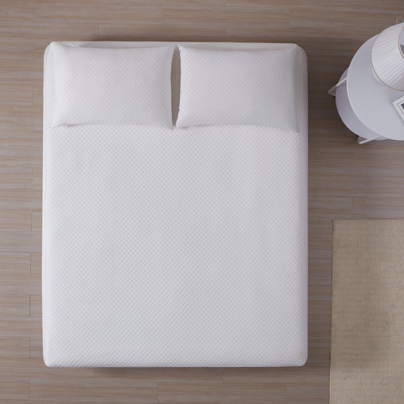 Queen White Waterproof Vinyl Fitted Mattress Protector