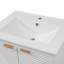 Meuble-lavabo moderne avec trou pour robinet simple